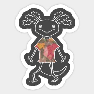 sweet funny axolotl Sticker